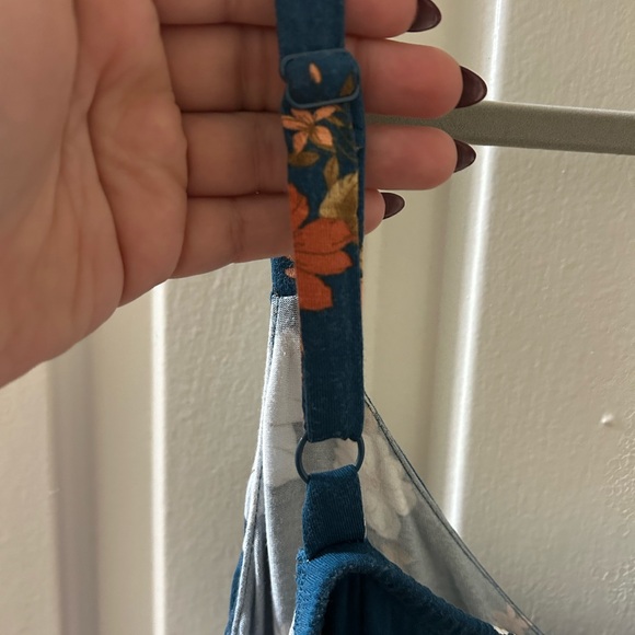 Torrid Super Soft Teal Flowered Dress - Picture 5 of 6